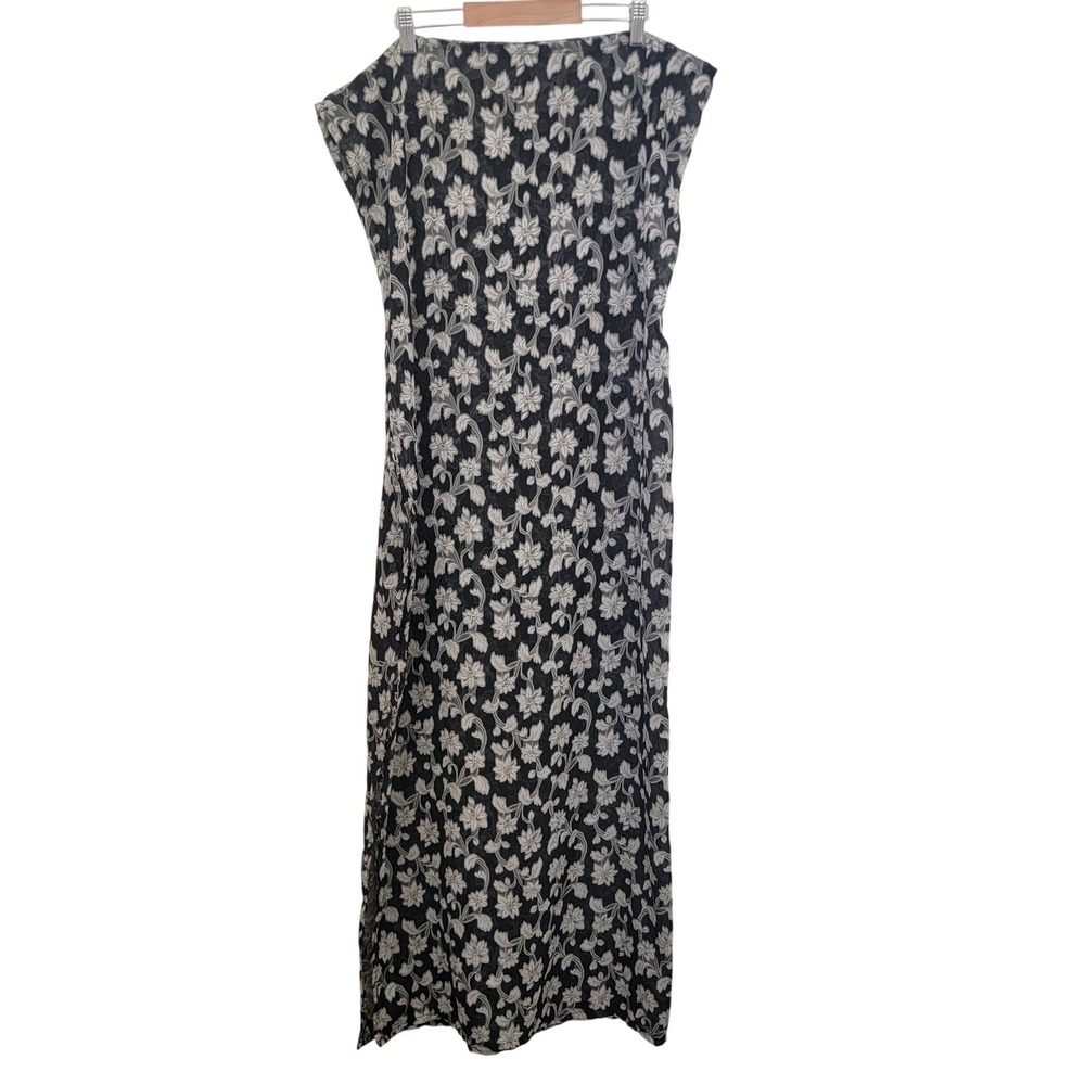 Jacquard Floral Square Table Cloth Black Sheer 42x53.5 Ofrenda Halloween Witchy‎